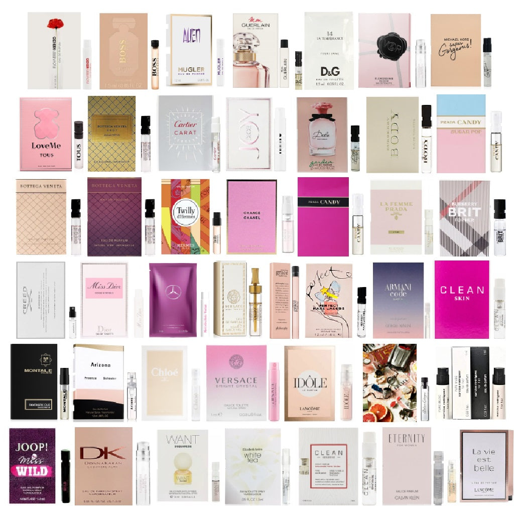 Women's Fragrance Top Designer Sample Vial Set (Randomly Selected)